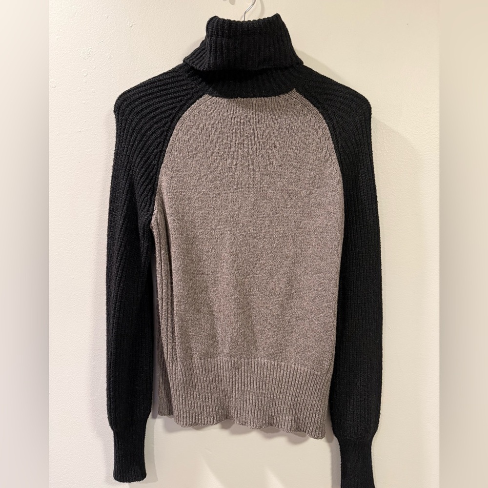 Tory Burch Color Block Wool/Alpaca Turtleneck Sweater